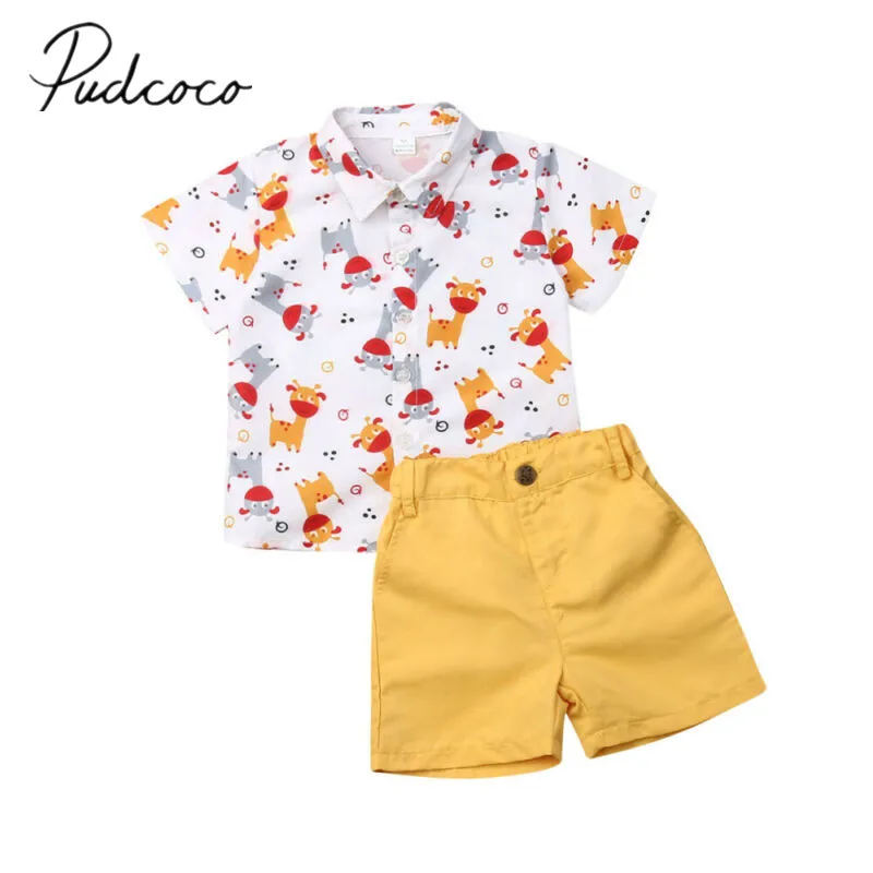 Летняя одежда для малышей маленьких мальчиков на Рождество топы - Цена: 