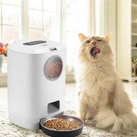 automatic cat feeder 4 5l electric pet food dispenser feeder dog cat feeding bowl container pet supplies