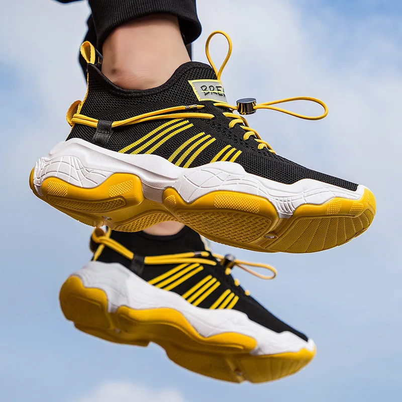 Кроссовки Kanye мужские на платформе светильник тажные легкие дышащие кеды