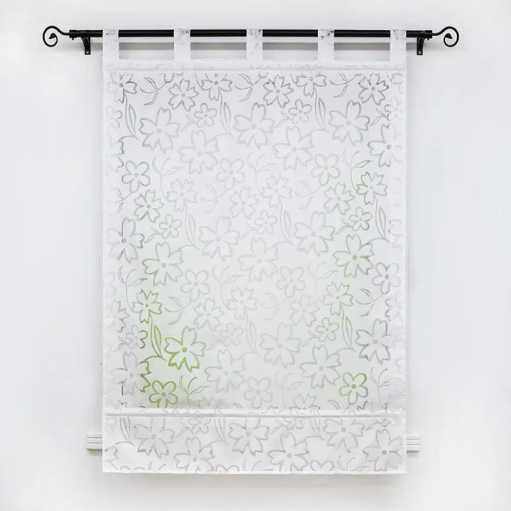 Штора в римском стиле из прозрачного балконного окна вуаль драпировка для кухни