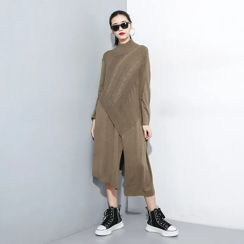 LANMREM 2020 весна новые продукты мода сплошной цвет прострочка с длинным рукавом