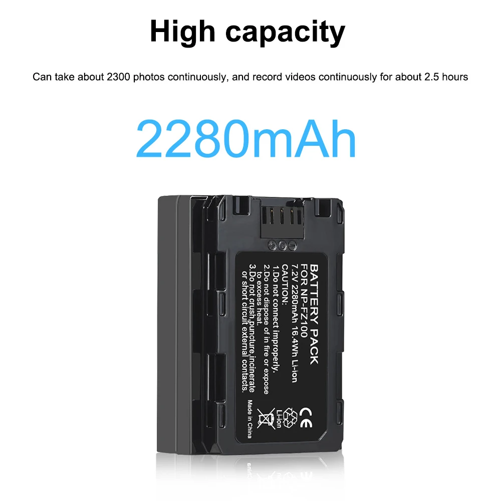 NP FZ100 NPFZ100 батарея + LCD двойное зарядное устройство USB для Sony BC QZ1 a9 a7R III a7 A9R 9S A9S A7R3 7RM3