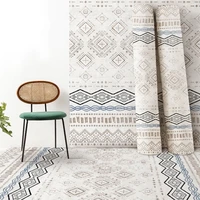 2022 bohemian carpet printed flannel area rug room floor non slip printed carpet for living room bedroom home decorative crapet