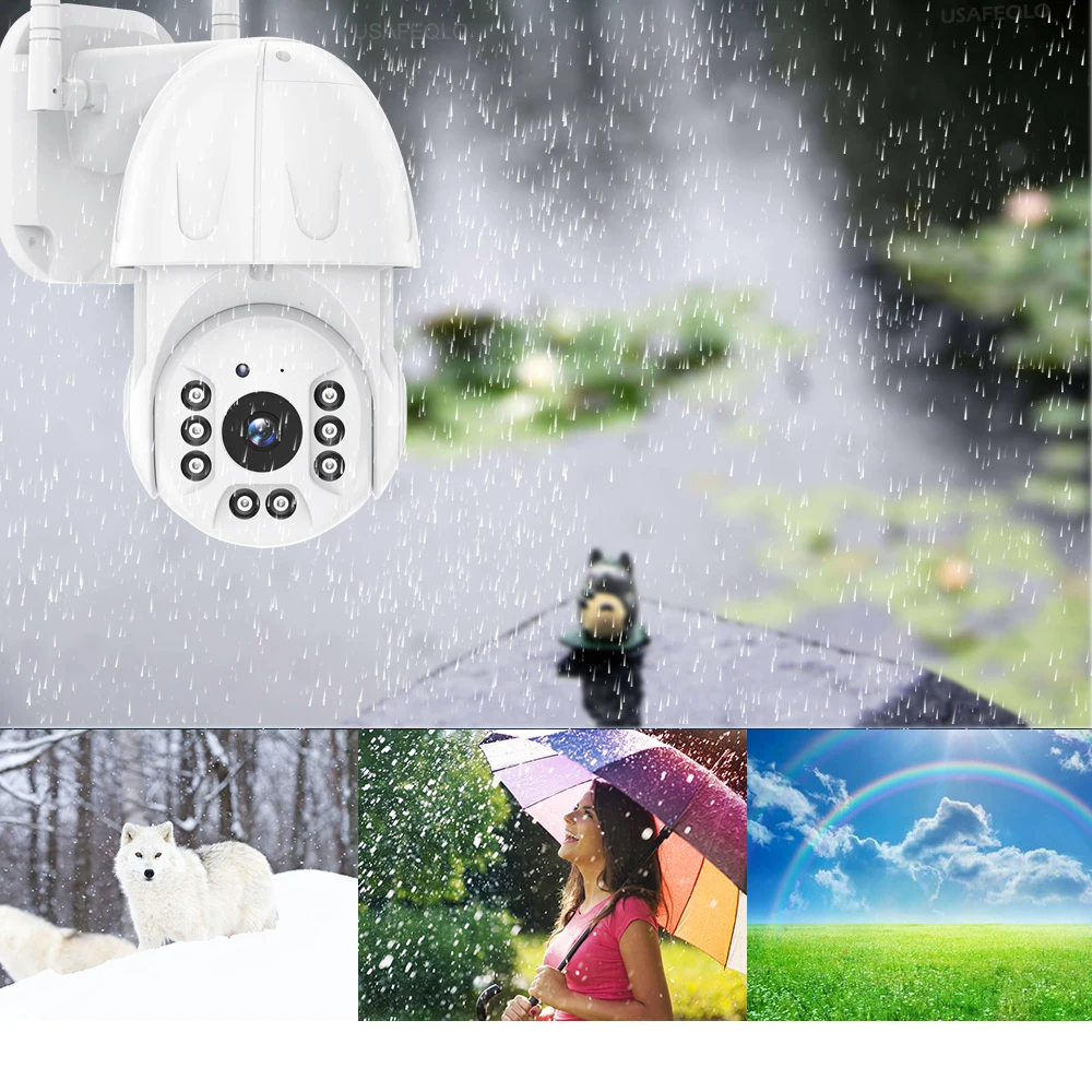 Wi Fi PTZ 1080P умная веб камера безопасности Fi/Проводная Мини ip 1080p Onvif 1920x1080