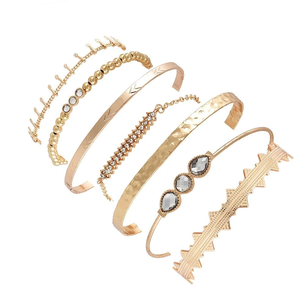ALYXUY 7 шт./компл. Богемский ретро Кристалл стрелы бисера геометрические открытые