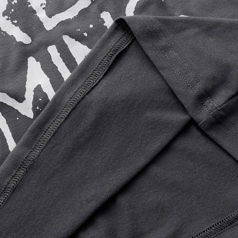 

Letter Printed T-Shirt Retro Street Hip Hop Short Sleeve Women's T-Shirt Round-Neck Female Casual Summer Top