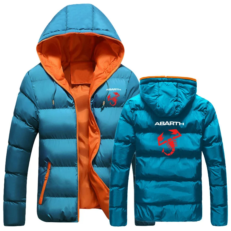 

Men's jacket Abarth Car Logo Printing Autumn Winter Fashion Casual Keep warm Cotton High Quality Men's jacket hoodie