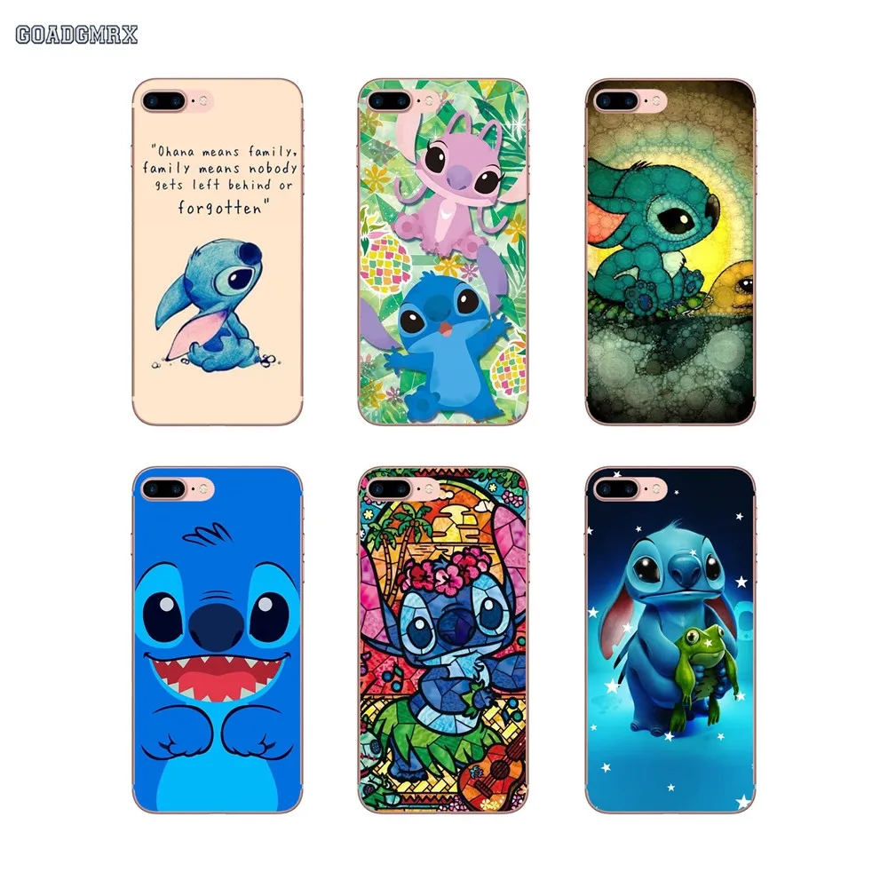 &quotЛило и Стич&quot Ohana мультфильм прозрачные мягкие чехлы Чехлы для iPhone 11 X XR XS Pro MAX 4