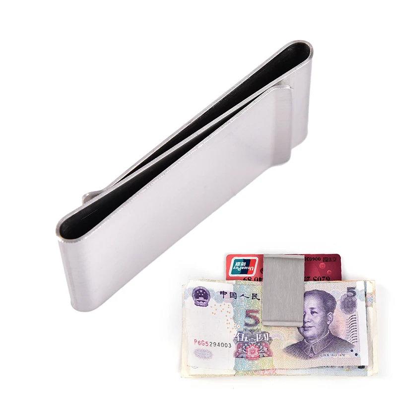 

Two-Sided Stainless Steel Slim Pocket Money Clip Cash Clip