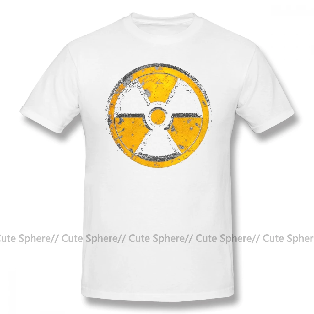 Fallout футболка FALLOUT, хлопковая футболка с коротким рукавом, графический Рисунок, 4xl, Мужская потрясающая Повседневная футболка - Цвет: White