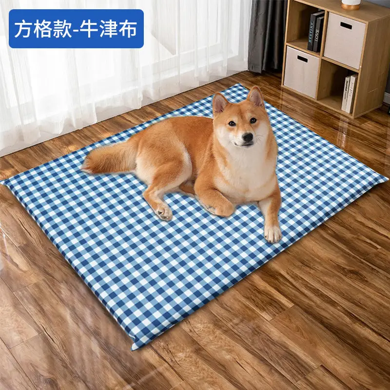 

Large kennel pet litter pad removable and washable Oxford cloth waterproof bite resistant non-stick hair cat litter sleeping mat