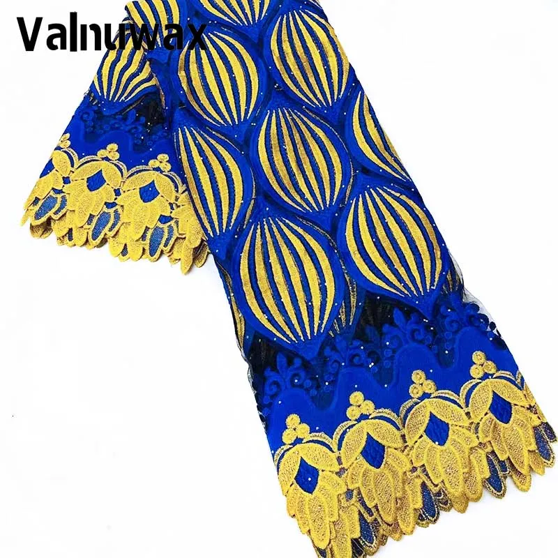 

High Quality African Lace Fabric France Net Lace Fabric With Rhinestone Embroidery White Lace Dress Sewing Wedding Party Dress