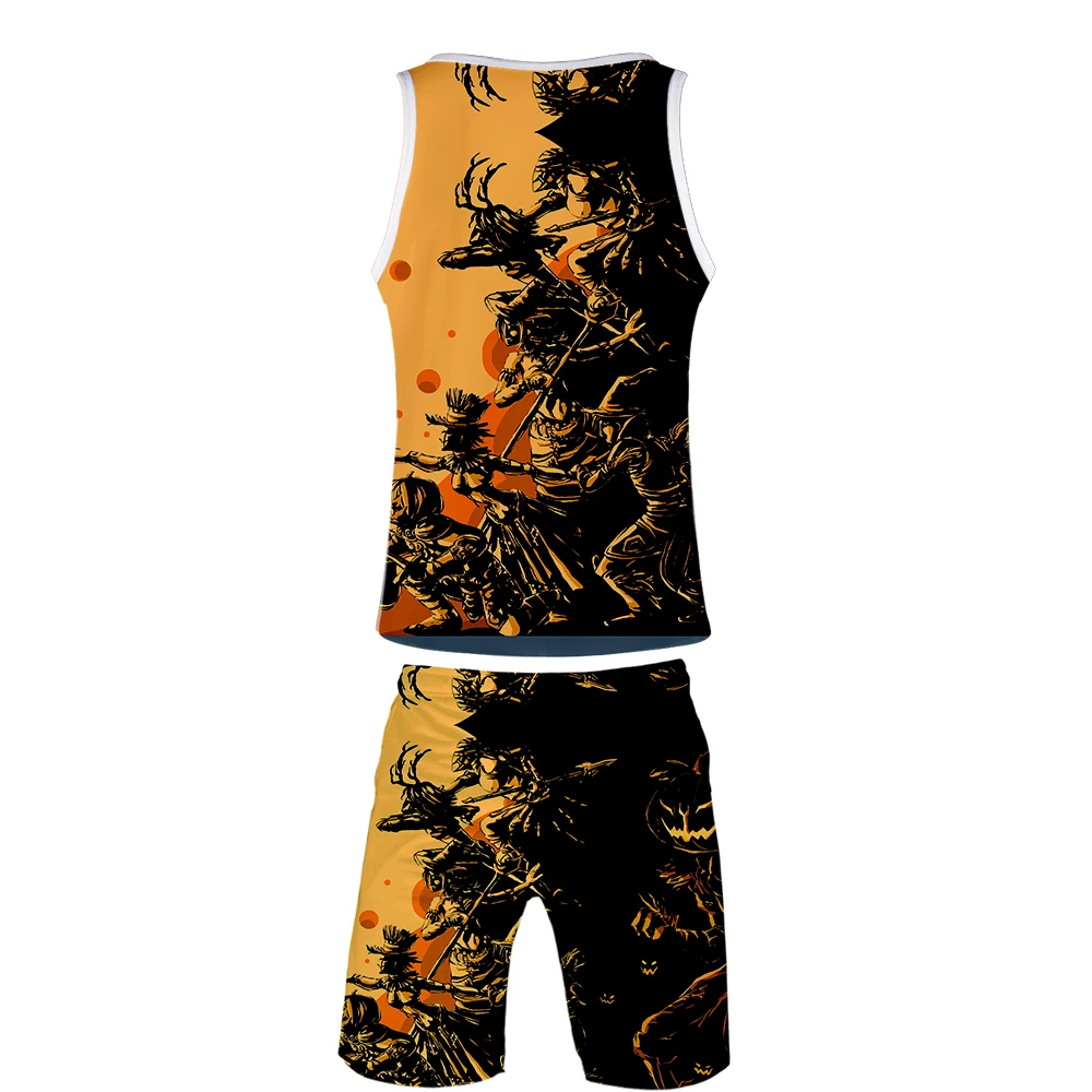 2019 3D Печатный Хэллоуин модный хип хоп крутой летний мужской жилет сетчатая ткань