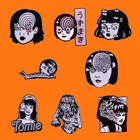 Эмалированные значки Junji Ito, коллекционные забавные Металлические Значки для рюкзака, шляпы, сумки, воротника, отворота, модные украшения, подарки