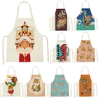 Кухонный Фартук для женщин, фартук для мамы и дочки, Детские фартуки; Большие размеры 38-47 см с мультяшным тигром для взрослых фартук пользовательские передник с логотипом бытовые чистящие средства 55-68 см