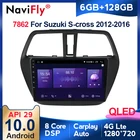 NaviFly 7862 QLED 1280*720 6 ГБ + 128 ГБ Android 10 автомобильная стереосистема GPS мультимедийный плеер для Suzuki SX4 2 S-Cross 2012 2016