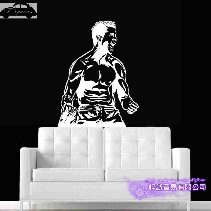 С изображением Криштиану Роналду футбольный игрок наклейка Спортивный