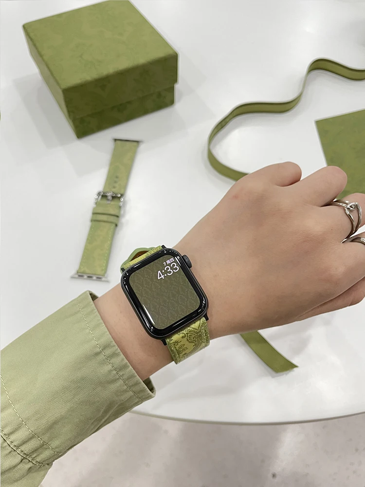 Ремешок кожаный для Apple iWatch Band 38 мм 40 42 44 41 45 | Наручные часы