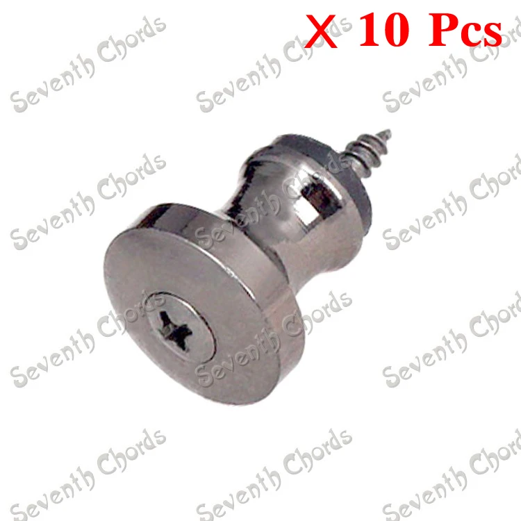 10 шт. большой конусный ремешок кнопка гитары с замком металлический концевой