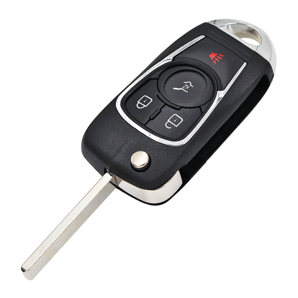 4 Button modified flip remote Key Shell case fob for Chevrolet Malibu Impala Cruze Buick Encore Allure Lacrosse Regal HU100 | Автомобили и