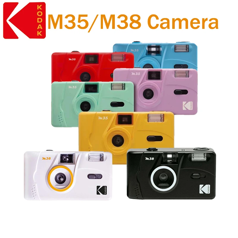 

Винтажная пленочная камера KODAK в стиле ретро M35/M38, пленка 35 мм небесно-голубого/желтого/мятно-зеленого/розового/Красного/грейпфрута/лавандо...