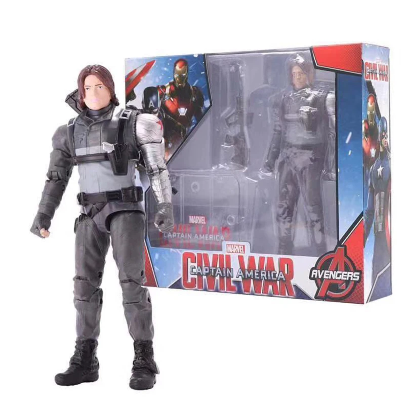 

Marvel Winter Soldier Action Figure Bucky Barnes Movable Model Toys