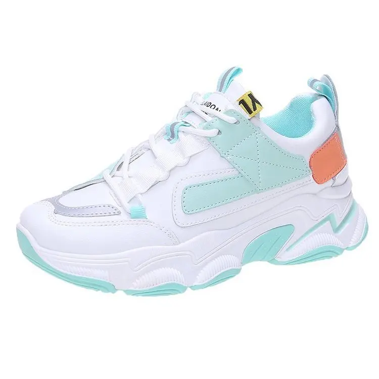 

Новинка 2021, Женская дышащая обувь, модные повседневные спортивные туфли для папы, универсальная сетчатая обувь, повседневная обувь на плоск...