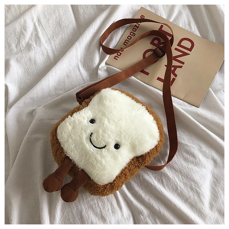 Small Crossbody Shoulder Bags For Girls Cute Cartoon Toast Toy Fruit Shape Avocado Wallet Designer Clear Purse And Handbags