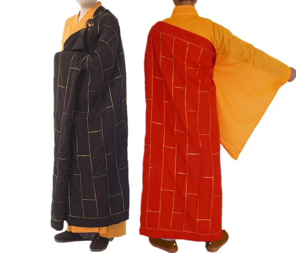 Унисекс высокое качество буддийский Будда cassock кеза халат дзен Лэй шаолиньский