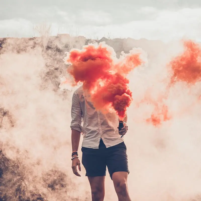 5 шт./компл. горячая Распродажа дым торт круглый красочный эффект тумана чайник