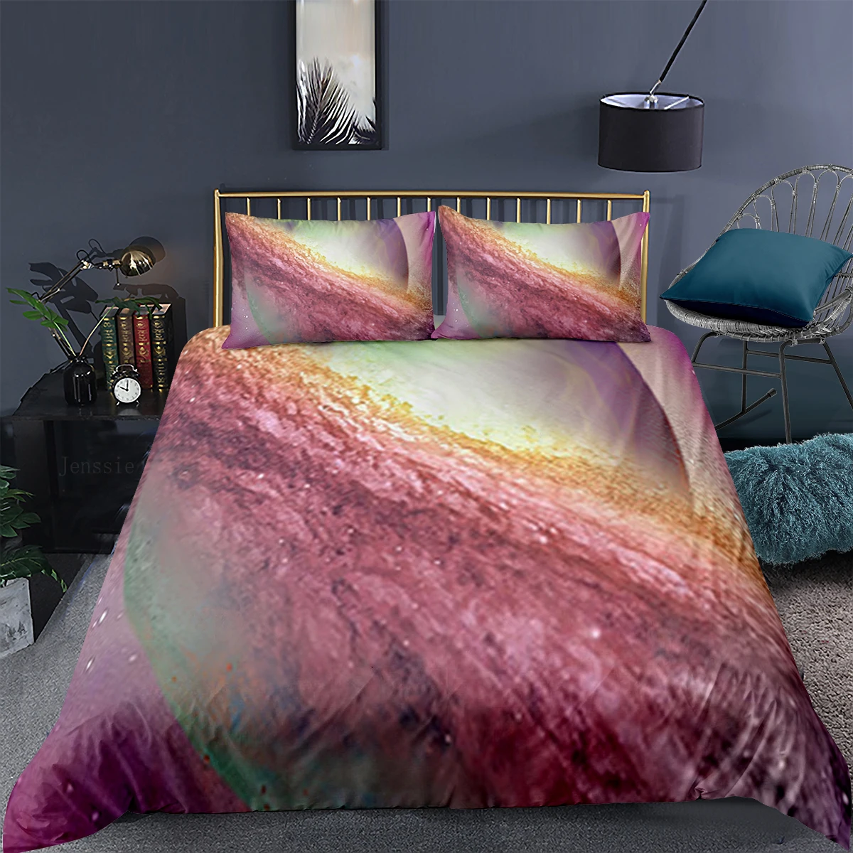 

Home Textiles Bedding Set Bedclothes 3D Starry Sky Duvet Cover Galaxy Quilt Cover Pillowcase Comforter Bedding Sets Bed Linen