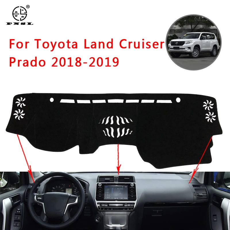 PNSL коврик для приборной панели автомобиля Toyota Land Cruiser Prado 2018 2019 защита от солнца
