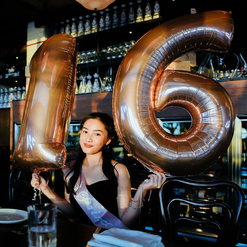 40 дюймовые цифры фольгированные шары золотые Birhhday украшения для вечеринки