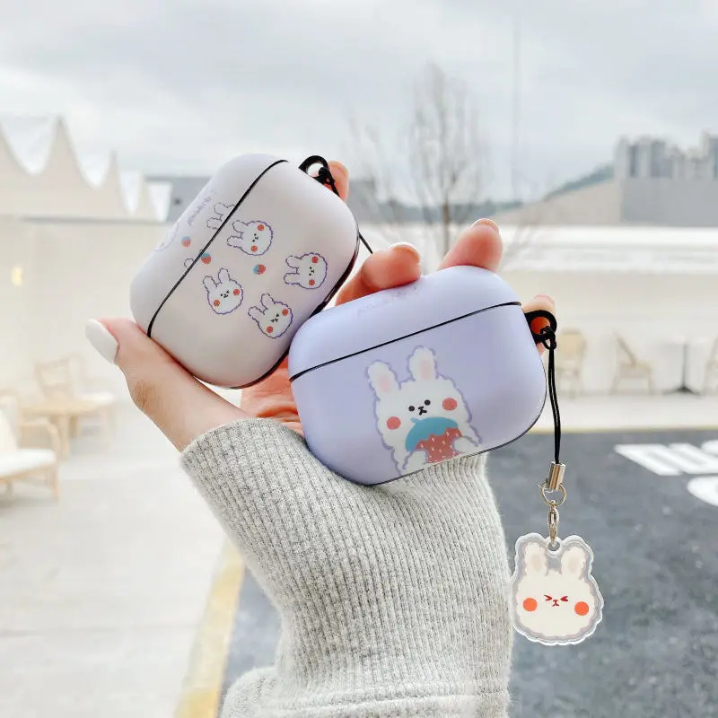 

Cartoon Rabbit Pattern Case for Airpods 1 2 Wireless Bluetooth Headset Protective Cover for Airpods Pro Headset Cover Anti-drop