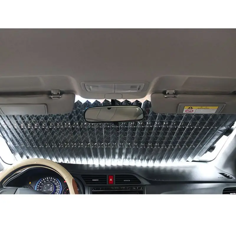 

Universal Retractable Car Windshield Sun Shade Easy to Install Use Keep Vehicle Wholesale