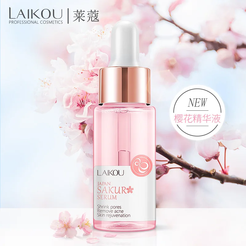 Сыворотка LAIKOU Sakura японский экстракт эссенция для сужения пор удаление акне