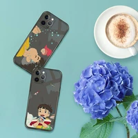 ponyo on the cliff phone case for iphone 13 12 11 8 7 se 2020 pro x xs xr max plus black transparent cover