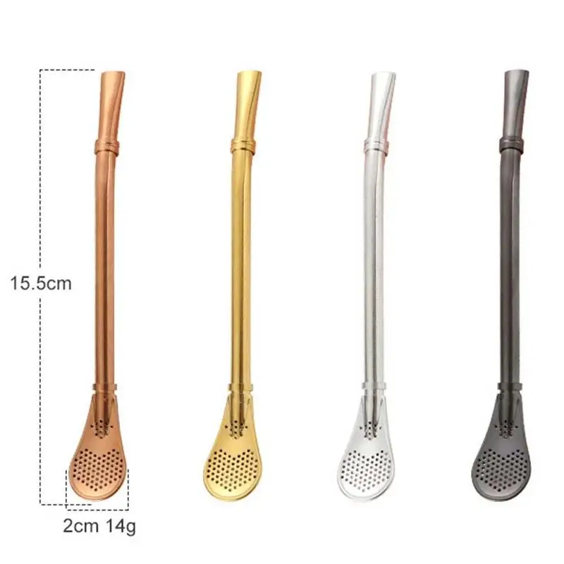 

Drinking Straw Steel Yerba Mate Straw Gourd Bombilla Bar 1pc Accessories Tea Pro Tools Filter Metal Reusable Spoons X0N1
