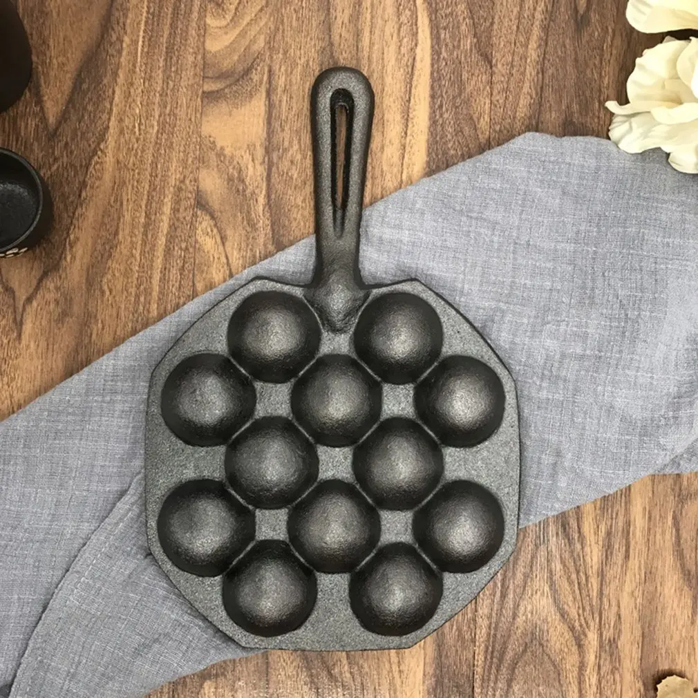 12 отверстий легко чистить DIY Takoyaki сковорода Осьминог шарики выпечки Форма для