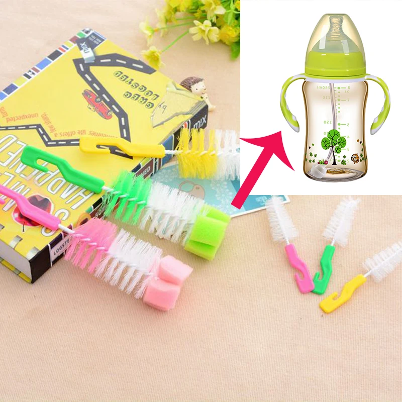 2 шт./компл. Детские щетки для бутылочек соска щетка бутылочки кормления 360