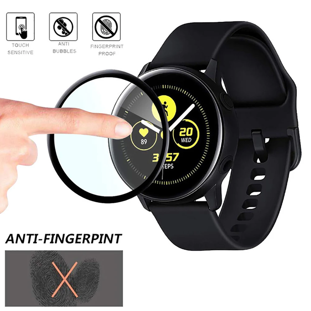 Защитное стекло закаленное 9H для Samsung Galaxy Watch active 2 40 мм 44 мм|Смарт-аксессуары| |
