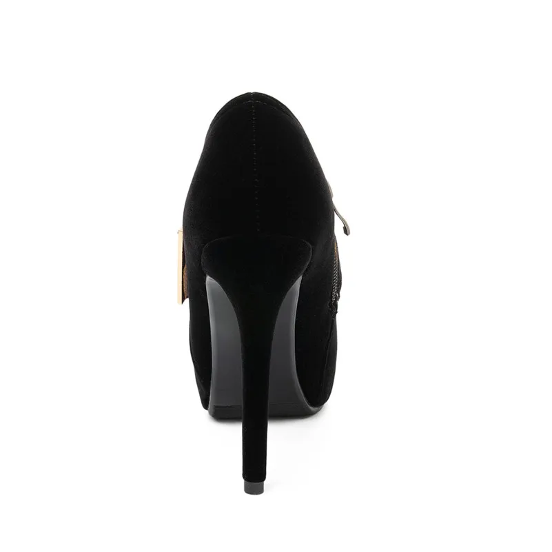 Meotina/женские туфли лодочки на высоком каблуке вечерние тонком и платформе молнии