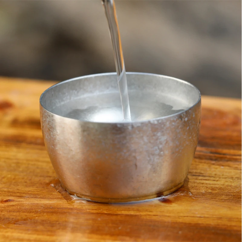 

Titanium Tea Cup 40ml Coffee Mug Ultralight Outdoor Tableware Travel Tea Mug Camping Water Cups Ta8742