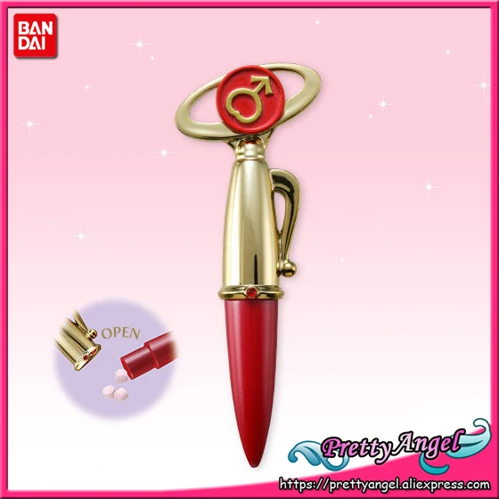 PrettyAngel-Подлинная Bandai Sailor Moon 25th anniversary миниатюрная таблеточная палочка(без конфет) Mars Jupiter Venus Pluto Uranus - Цвет: 6-4
