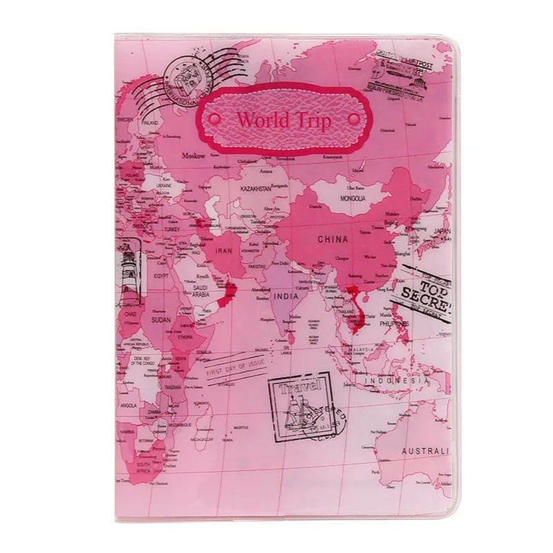 Креативная Обложка для паспорта с новым картой мира кошелек сумка держатель