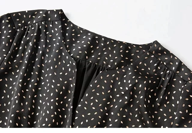 Женское платье летнее однобортное миди с коротким рукавом и принтом|Женские