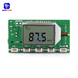 Цифровой беспроводной микрофон, FM-передатчик, 87-108 МГц