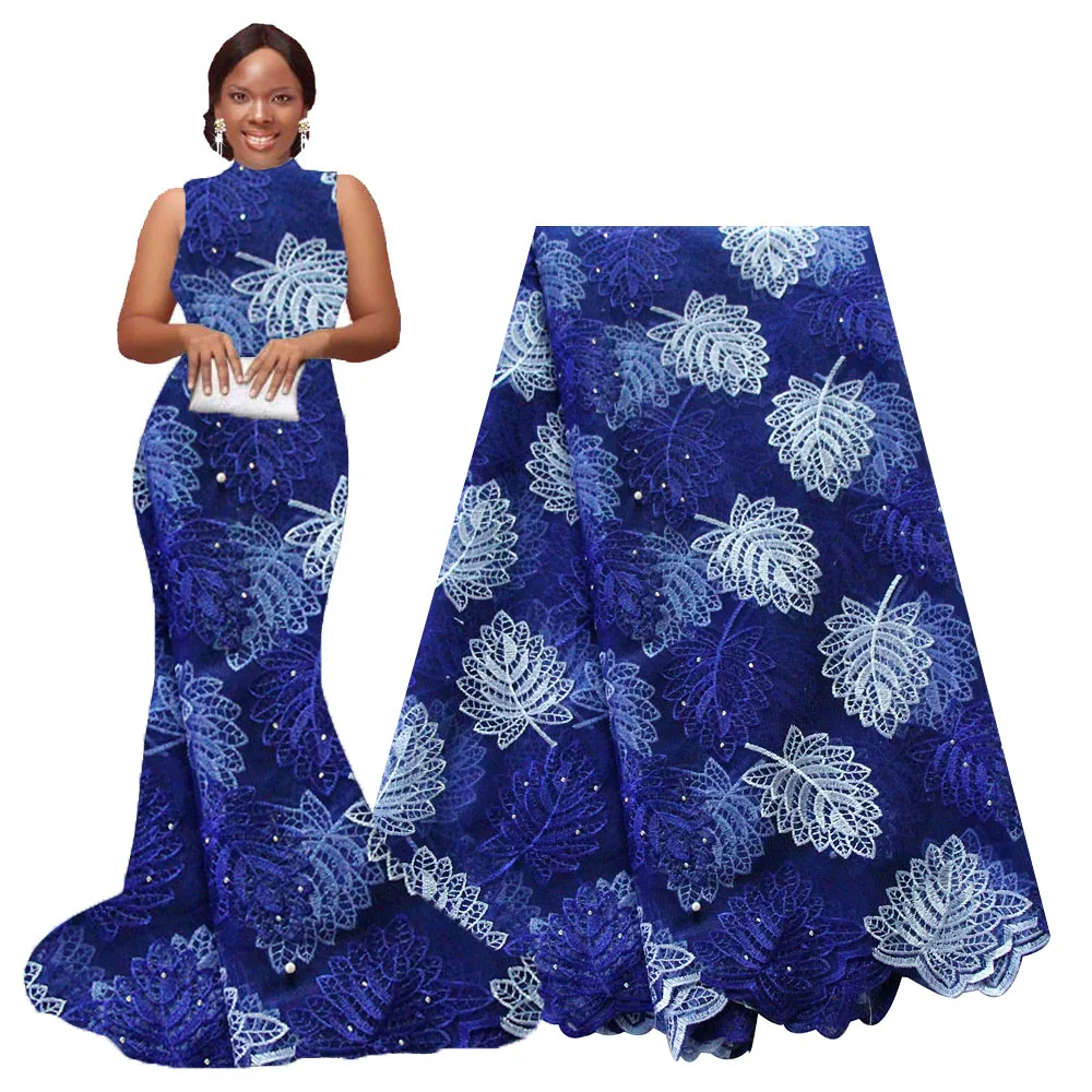 Ourwin африканская кружевная ткань нигерийская швейцарская со стразами 5 ярдов/шт