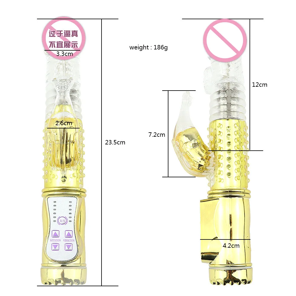 USB Перезаряжаемый многоскоростной Вращающийся вибратор бабочка Стимулятор