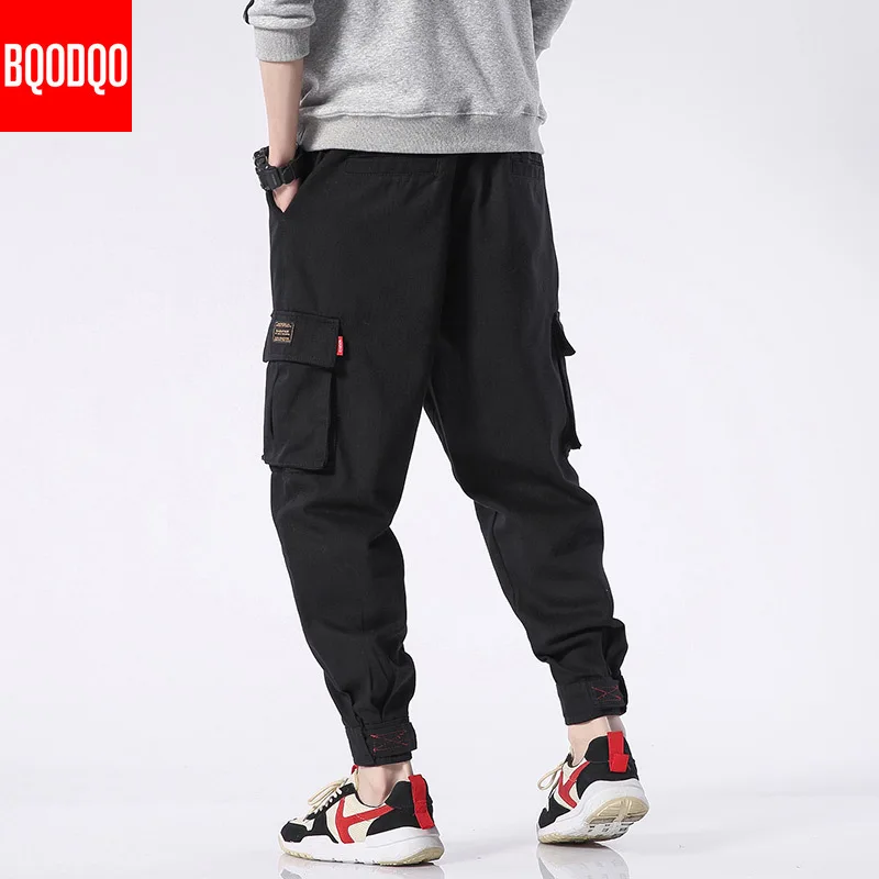 Армейский зеленый хлопок джоггеры повседневные шаровары для мужчин осенние